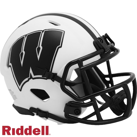 Riddell 9585590242 Wisconsin Badgers Riddell Replica Mini Speed Style Lunar Eclipse Helmet - Alternate